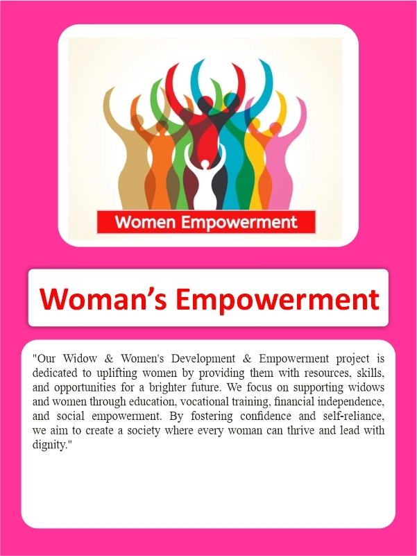 woman Donate For Women's Development & Empowerment